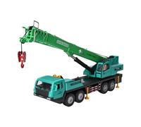 Yunmeryker Crane Truck Toy Crane Model Car Construction Vehicle Diecast Alloy Extendable Rotating Steerable Wheels Promotes Imagination U, green