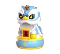 Yunmeryker Dancing Lion Solar Powered Bobble Head Car Dashboard Figurine Cartoon Ornament Statue Unique Pp Material Suitable for Car Decoration Off, Blue