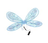 Yunmeryker D'Angelo Luminous Butterfly Cosplay Costume Accessory Comfortable Built-in Lighting Easy to Store Suitable for Carnival Parties, Blue