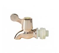 Yunmeryker Dispenser Tap for Glass Bottle Tap Replacement, Reusable Bottle with Lever Handle, Food-Grade Faucet for Home Bar and Water Jug Spigot, Bright Silver