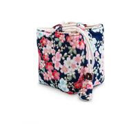 Yunmeryker Drawstring Pouch for Tea Set Storage, Small Teapot Bag for Travel, Portable Teacup Pouch, Purple Wisteria Flower, Multicolor, Small