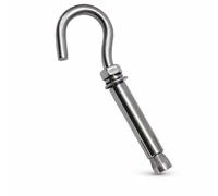 Yunmeryker Expansion, Concrete Anchor Hook for Outdoor Hooks, Heavy Duty Hooks for s, M8x120 Open Hook Expansion Bolt