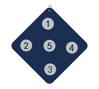 Yunmeryker Fencing Target Training Board PU-mounted Double-sided Shock-absorbing for Children Beginners Self-training at Home, B