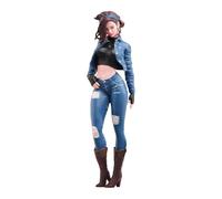 Yunmeryker Figure Model, Miniature Lady Figure, Resin Model, Handmade, Realistic Coloring for Dioramas, Room Decoration, Car Model Collection, 1 18