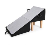 Yunmeryker Foldable Wood Dog Ramp for Bed & Couch Access - Pet Ramp for Small & Aging Dogs