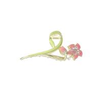Yunmeryker for Women, Floral Design Ponytail Holder Pattern, Summer Accessories for Multiple Pieces, Pink Rose Flower, Pastoral Pink Rose Flower