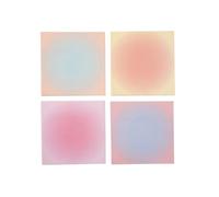 Yunmeryker Gradient Sticky Notes for Students Office, Postits for Planners Note Taking, Self Tearable Pads for Message Leaving, 50 Hued Landscape Scenery, Sunrise Gradient