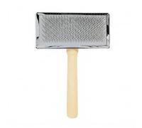 Yunmeryker Hair Brush for Cat Grooming with a Wooden Handle, Professional Slicker Brush for Dogs, Double Sided Massage Brush for Pets with Extra Long Pins