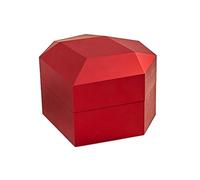 Yunmeryker Illuminated Gift Box with Video And Music Player, Portable Jewelry Display, Built-in Screen, Ideal for A Marriage Proposal Or Anniversary, Red