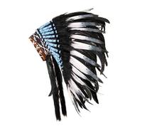 Yunmeryker Indian Feather Headdress, Chief's Hat for Parties, Dance Performances And Cosplay