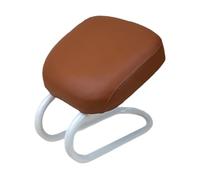 Yunmeryker Kneeling Meditation Stool, Portable Meditation Bench, Ergonomic Prayer Bench Chair Made of Metal And PU Foam for Adult Meditation, brown