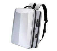 Yunmeryker Laptop Backpack Hard Shell Backpack Notebook Backpack Computer Backpack Material Shockproof Breathable for Business Trips School Office, Silver 17inch