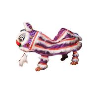 Yunmeryker Lion Puppet Toy Chinese Dancing Lion Puppet with Stylized Soft for Gift Souvenir Party Decoration, Purple