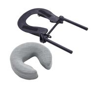 Yunmeryker Massage Table Face Pillow Ergonomic Supported Headrest Cushion Portable Breathable Face Comfort Practical for Professional Use in Salons, Light Gray