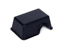 Yunmeryker Matte Black Snake Hide with Ceramic Dish, Humid Hide for Leopard Gecko Tank Accessories, Water-Resistant Arch Reptile Hideout House, Large Large (19x12x6.5cm)