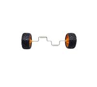Yunmeryker Metal Balance Car (1 pc) Bird Training Toy, Iron Metal Balance Car + Silver Training Feeder, Bird Balance Toy for Parrot Skill Training Activity, Balance Bike