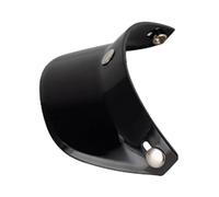 Yunmeryker Motorcycle Visor Helmet Cap Glare Protection Cover Retro Replacement Made of Resin for Motorcyclists Leisure Riding Classic, Black