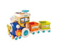 Yunmeryker Multifunctional Toy Train, Educational Toy for The Development of Fine Motor Skills, Birthday Gift for Children And Interactive Play, Style B