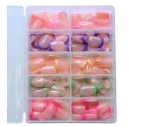 Yunmeryker Nails Short Fake for Women, 240 Pieces Reusable Artificial Boxed Set, Temporary for Daily Wear and Summer