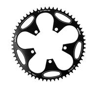 Yunmeryker Narrow Wide Chainring Chainring Removable Aluminum 7075 Single Tooth CNC Machined Rust Resistant Positive Negative Tooth Profile, Black 60T