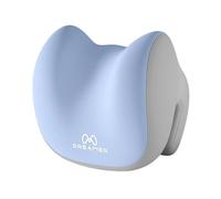 Yunmeryker Neck Pillow Memory Foam Sleeping Pillow Support Pillow Ergonomic with Washable Cover for Adults Break Travel, Blue Gray