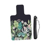 Yunmeryker Pilates Mat for Reformer Towel Non-Slip Rubber Portable Absorbent Sweat Support with Thick Cover Accumulation Mesh Tap, Flower Butterfly