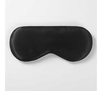 Yunmeryker Polyester Sleep for Adults, Reversible Satin Eye Cover Blindfold for Comfortable Sleepmask for Travel, Light Blocking Design Therapy Compatible, Black
