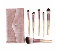 Yunmeryker Portable eup Brush Set with Storage Bag, Synthetic Fiber eup Brushes for Eye eup, Blend, and Angled Applications