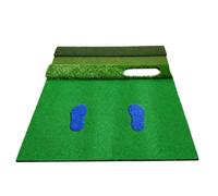 Yunmeryker Portable EVA Golf Practice Mat, 120cm x 150cm, Mixed Grass Hitting Mat for Home Simulator, Indoor Outdoor Winter Golf Course Area
