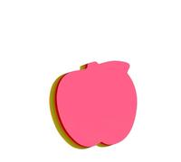 Yunmeryker Postits Sticky Notes Fluorescent, Colorful Pads for Children Studying Essentials, Teacher Appreciation Gifts Small Size 100 Sheets, Fluorescent Apple Shape