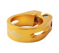 Yunmeryker Quick Release Seatpost Clamp 4 Keywords: Lightweight Aluminum Alloy Rustproof Seatpost Clamp Suitable for Mountain Bikes, Road Bikes, Gold, 31.8mm