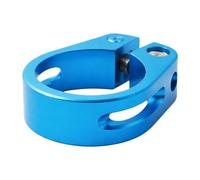 Yunmeryker Quick Release Seatpost Clamp 4 Keywords: Lightweight Aluminum Alloy Rustproof Seatpost Clamp Suitable for Mountain Bikes, Road Bikes, Blue, 31.8mm