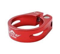 Yunmeryker Quick Release Seatpost Clamp 4 Keywords: Lightweight Aluminum Alloy Rustproof Seatpost Clamp Suitable for Mountain Bikes, Road Bikes, Red, 34.9mm