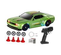 Yunmeryker RC Tyre Car 1/43 Scale Model with Advanced Control Functions, Maximum Speed of 15 Km/h, Body And Stylish Design, Suitable for, Light Green