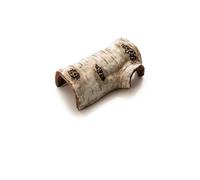 Yunmeryker Realistic Birch Bark Hide Snake Hide, Resin Cave for Crested Gecko Tank Accessories, Textured Porous Interior for Small Reptiles and Rodents, M (16.5x10x6cm)