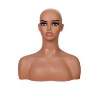 Yunmeryker Realistic Female Mannequin Head, PVC Bust, Professional Holder