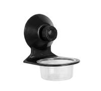 Yunmeryker Removable Bowl Gecko Feeding Bowl with Suction Cup Mount, Hanging Water Dish for Reptiles and Snakes, Space-Saving Terrarium Accessory, Black