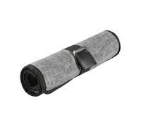 Yunmeryker Roll-up Toiletry Bag for Men, Pouch, Compartmented Toiletry Bag, Made of Water-Resistant Polyurethane, Ideal for, Gray