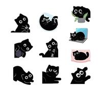 Yunmeryker Set of 10 Cat Bookmarks for Booksellers, Teachers and Enthusiasts