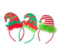 Yunmeryker Set of 3 Christmas Hats And Headbands, Costume Accessories for The Holidays.