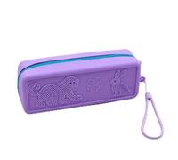 Yunmeryker Silicone Pencil Case, Soft Pen Pouch Case 18.5x7x5cm Scratch Resistant Stationery Case for School & Travel