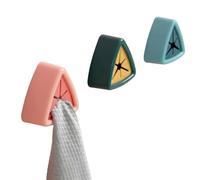 Yunmeryker Sink and Bathroom Towel Hooks for Wall-Mounted Use, No-Drill Kitchen Holder and Tea Hanger for Countertop, 2