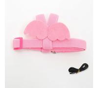 Yunmeryker Small Bird Harness with appendages, adjustable Budgerigar Leash for Outdoor Bird Walking, Elastic Cockatiel Harness for Training, Budgie Harness, little Pink, Pink
