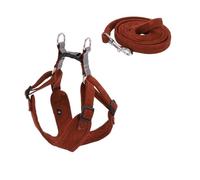 Yunmeryker Small Dog Harness and Leash Set, Suede Vest Style Harness for Medium Dog Harness, Solid Dog Vest Harness for Outdoor Cat Walking, Small Medium, XXS