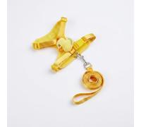 Yunmeryker Small Dog Harness and Puppy Harness Vest Set, Adjustable Polyester Cartoon Plush Pet, Yellow Little Duck, Little Yellow Duck Vest Harnes, Yellow