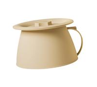 Yunmeryker Spit-Out Chamber Pot, Urinal with Lid, Sturdy PP Material, Easy to Clean, Suitable for Older Children, Camping Size, A