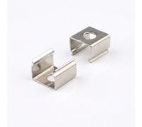 Yunmeryker Stainless Steel Screw Mounting LED Strip Holder for Secure Installation, LED Strip Bracket with Screws, U-Shaped , H-0806 Clip for 6.5-8mm Profil