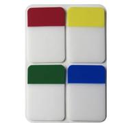Yunmeryker Sticky Notes Index Tabs for Organizing Files, Multicolor Removable Repositionable Reminders for Office Students, 4 for Books, 80 Sheets Total, Red, Yellow, Blue, Green