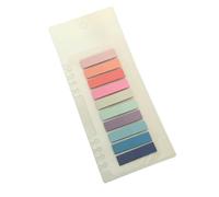 Yunmeryker Transparent Sticky Tabs for Books, See Through Page Markers for Students, Repositionable Notebook Dividers Color Index Flags, Colorful Summer