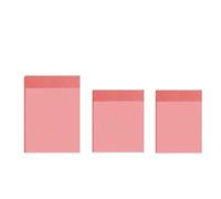 Yunmeryker Transparent Waterproof Sticky Notes for Students Office, See Through Clear Self Pads 50 Sheets, Reusable Note Stickers for Textbooks, Pink